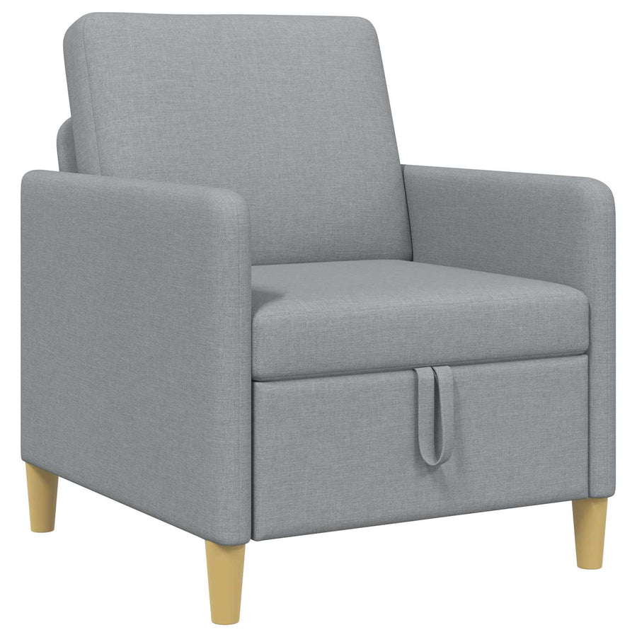 Bank met opslag Lichtgrijs 72 x 78 x 87 cm Polyester