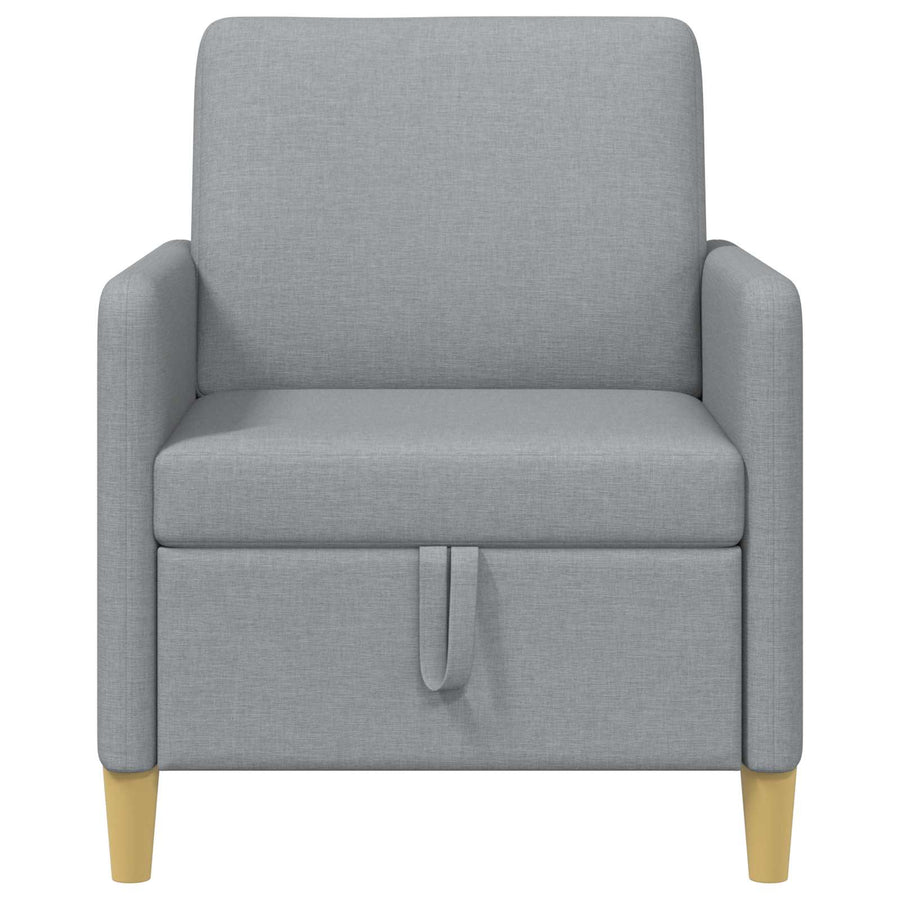 Bank met opslag Lichtgrijs 72 x 78 x 87 cm Polyester