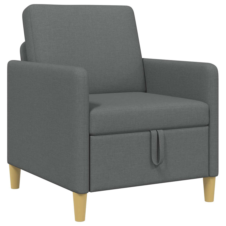 Bank met opslag Donkergrijs 72 x 78 x 87 cm Polyester