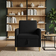 Opbergbank zwart 72x78x87 cm polyester