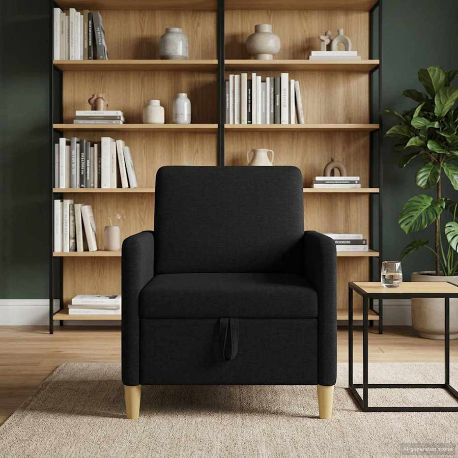 Bank met opslag Zwart 72 x 78 x 87 cm Polyester
