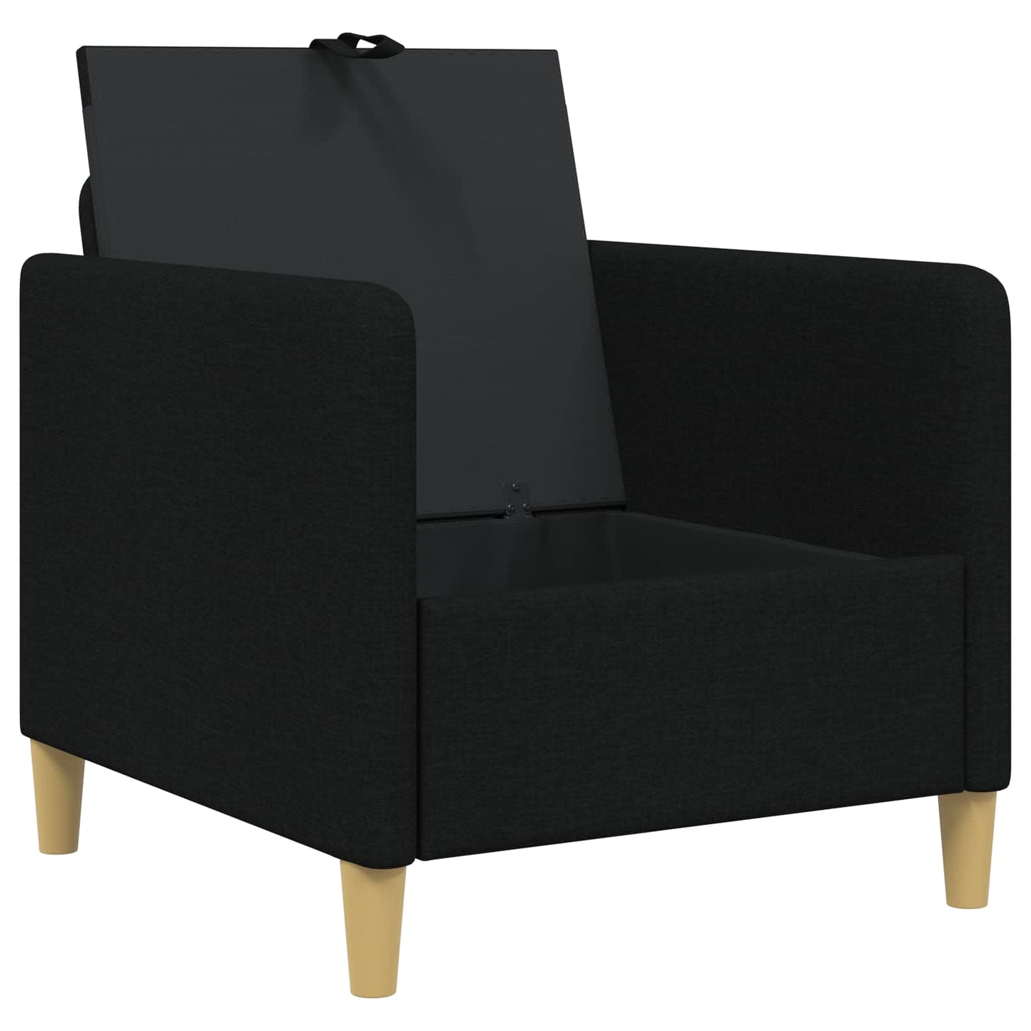 Bank met opslag Zwart 72 x 78 x 87 cm Polyester