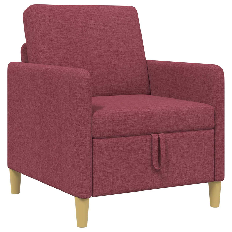 Bank met opslag Wijnrood 72 x 78 x 87 cm Polyester