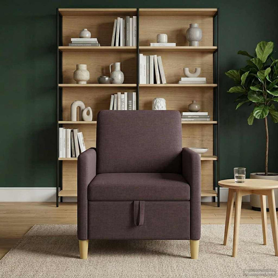 Bank met opslag Donkerbruin 72 x 78 x 87 cm Polyester