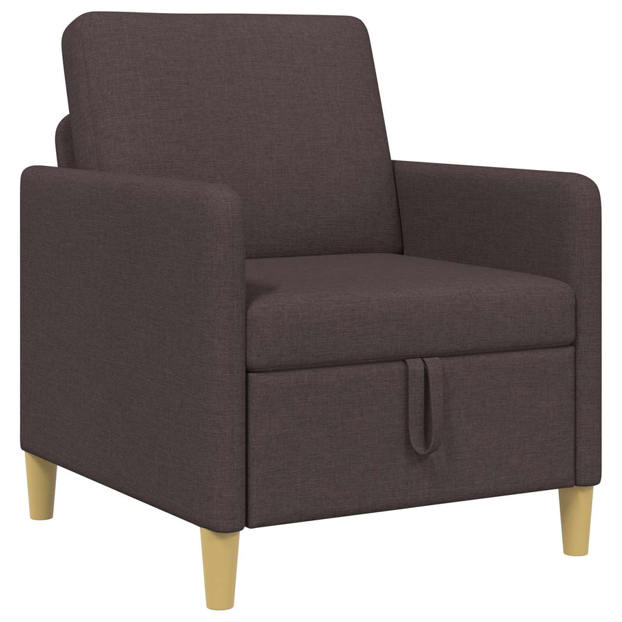 Bank met opslag Donkerbruin 72 x 78 x 87 cm Polyester