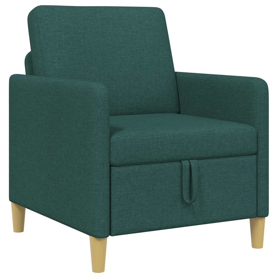 Bank met opslag Donkergroen 72 x 78 x 87 cm Polyester