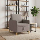 Bank met opslag 72x78x87 cm taupe polyester
