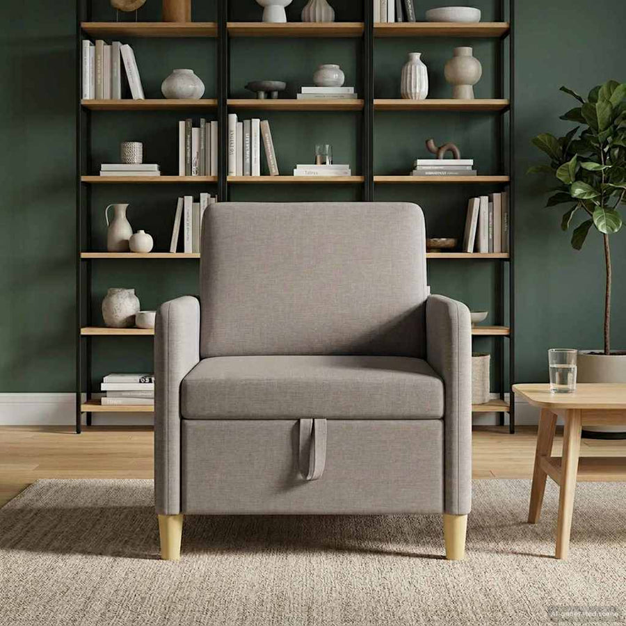 Bank met opslag Taupe 72 x 78 x 87 cm Polyester