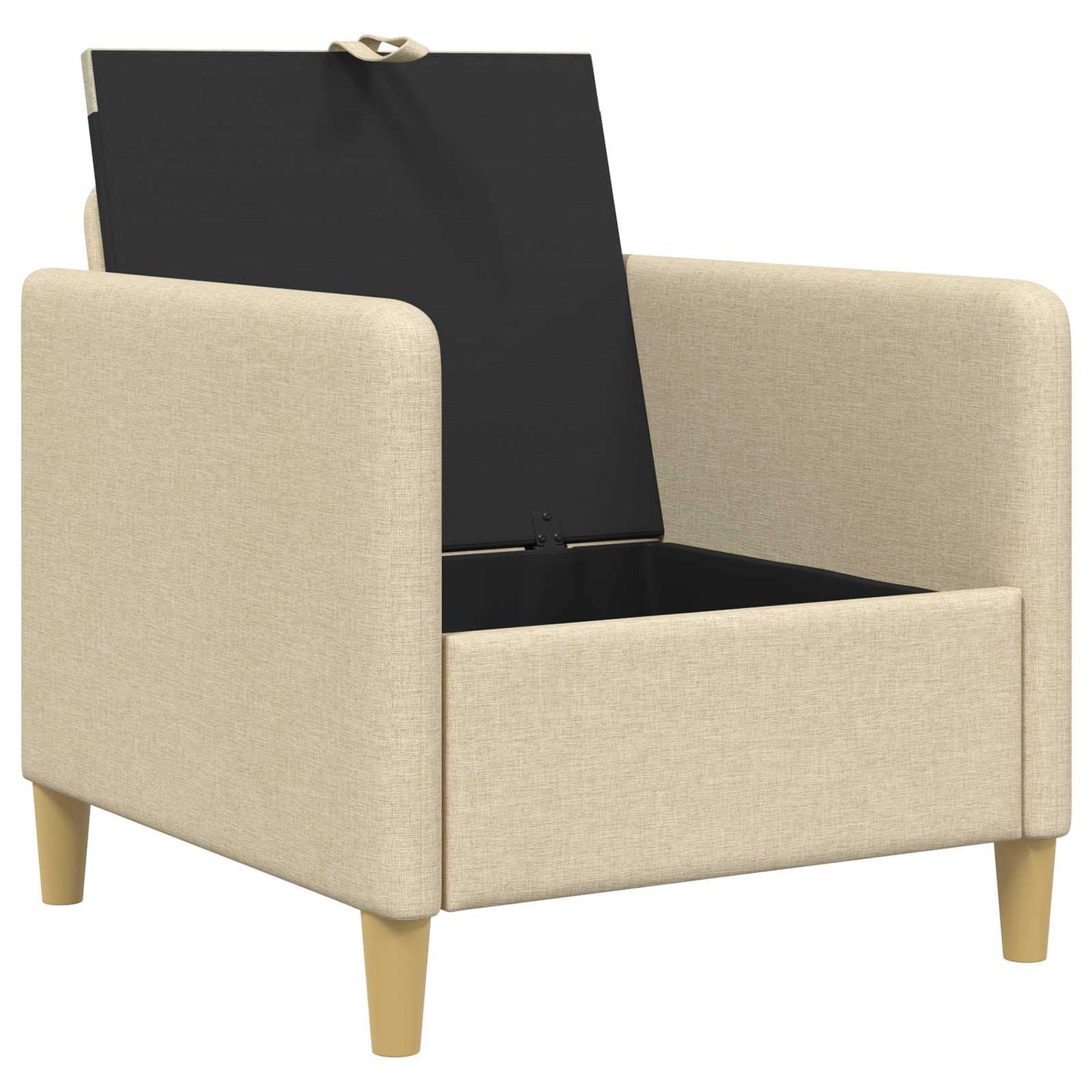 Bank met opslag Crèmekleurig 72 x 78 x 87 cm Polyester