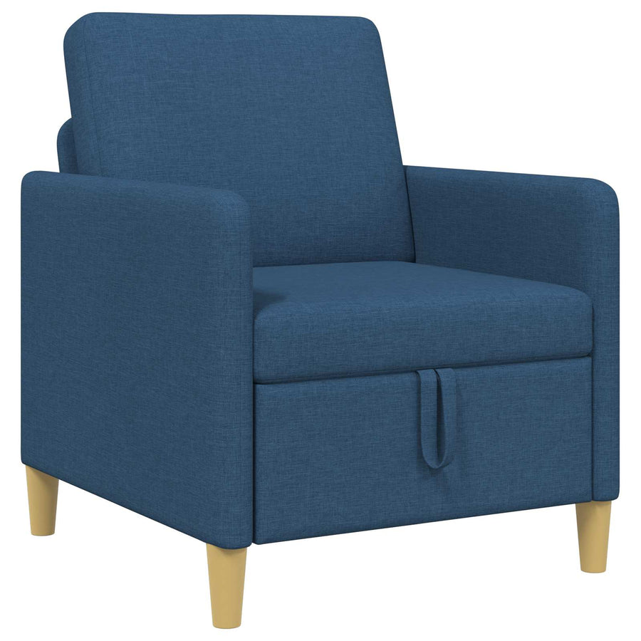Bank met opslag Blauw 72 x 78 x 87 cm Polyester