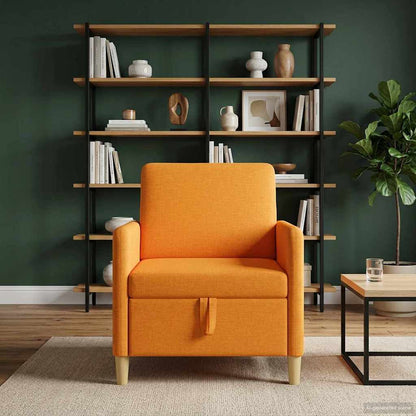 Bank met opslag Donkergeel 72 x 78 x 87 cm Polyester