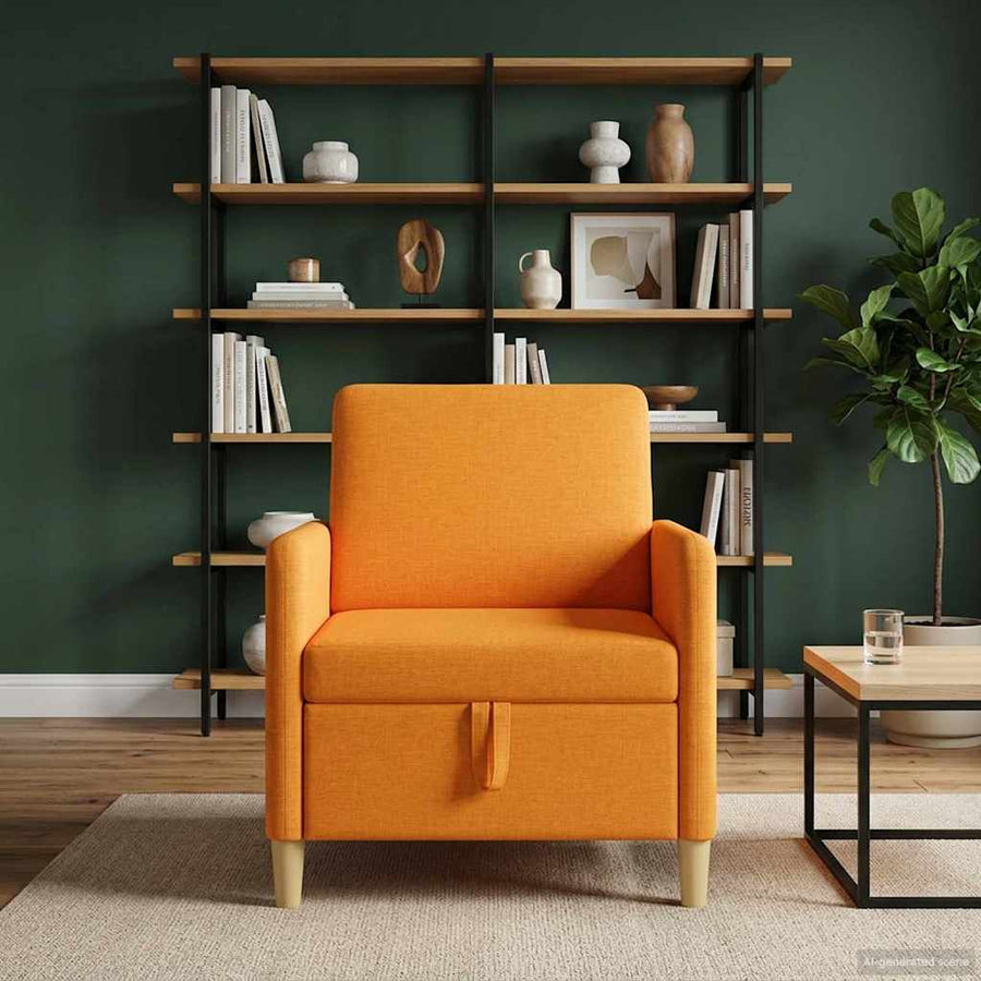 Bank met opslag Donkergeel 72 x 78 x 87 cm Polyester
