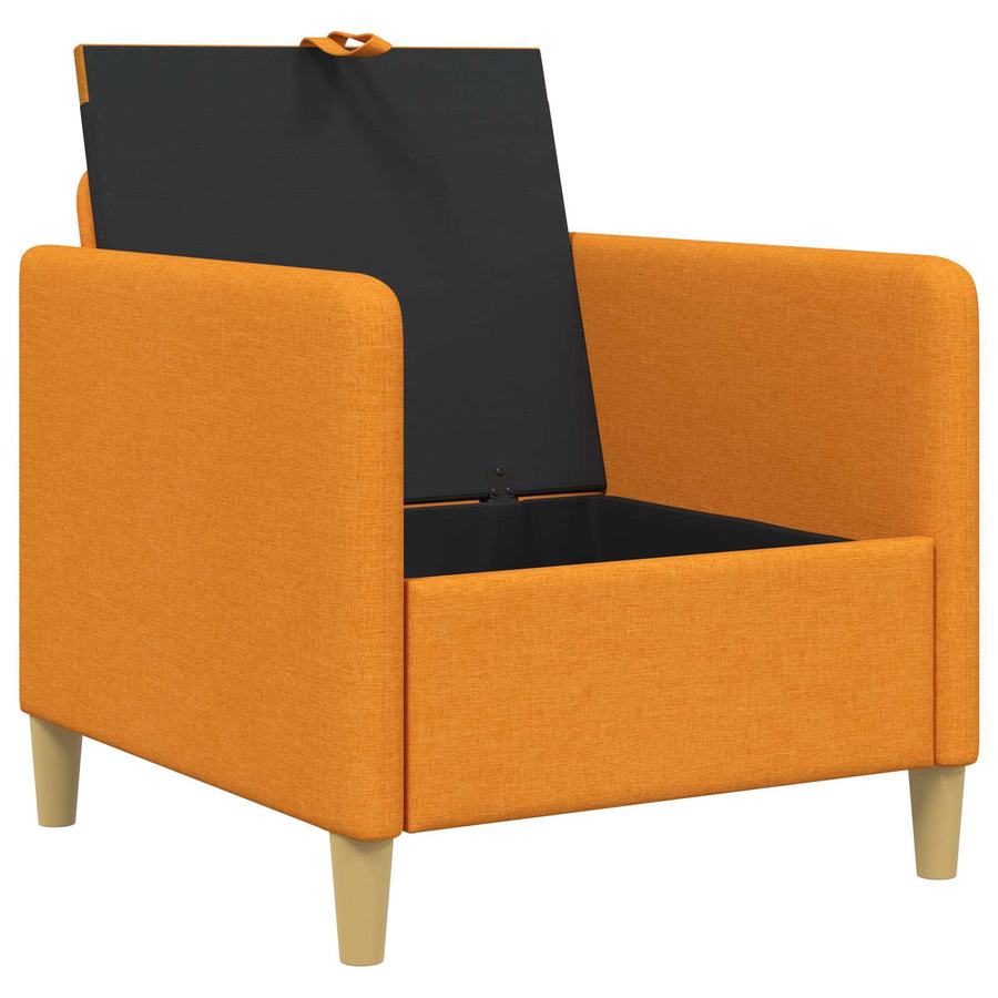 Bank met opslag Donkergeel 72 x 78 x 87 cm Polyester