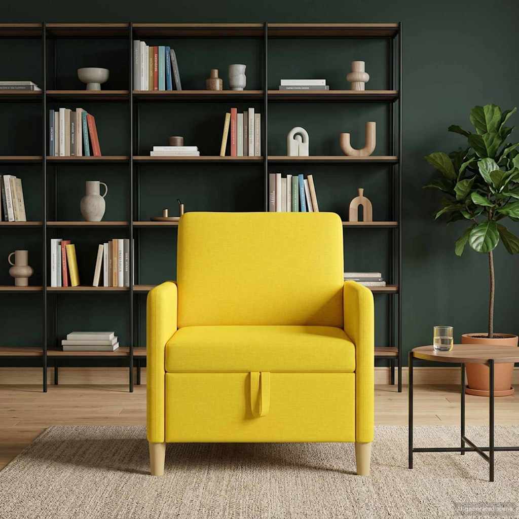 Bank met opslag Lichtgeel 72 x 78 x 87 cm Polyester