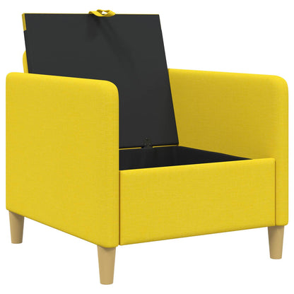 Bank met opslag Lichtgeel 72 x 78 x 87 cm Polyester