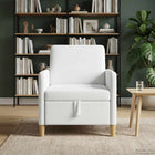 Storage Bench White 72 x 78 x 87 cm Polyester