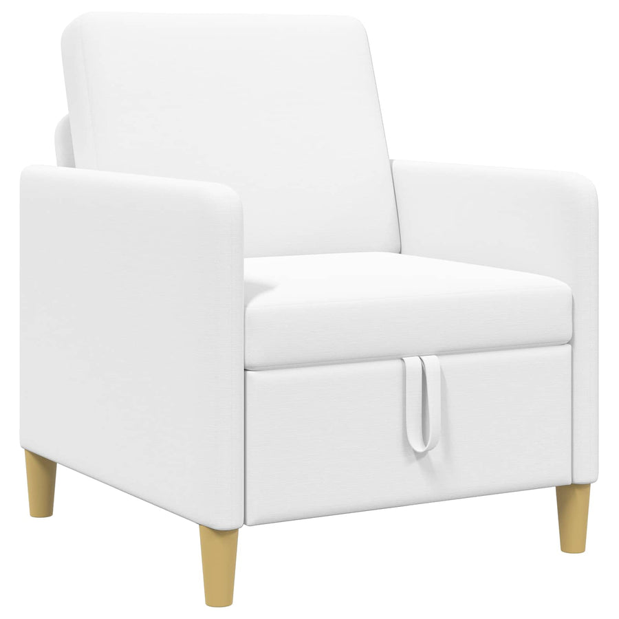 Bank met opslag Wit 72 x 78 x 87 cm Polyester