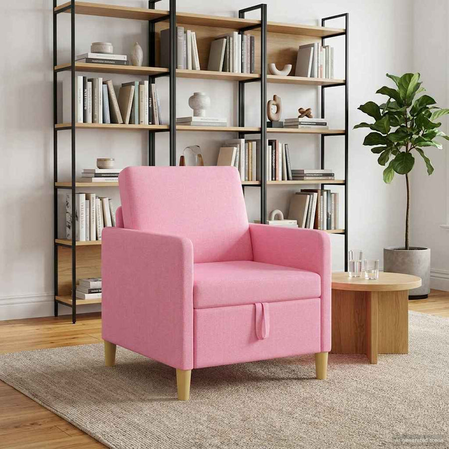 Bank met opslag Roze 72 x 78 x 87 cm Polyester