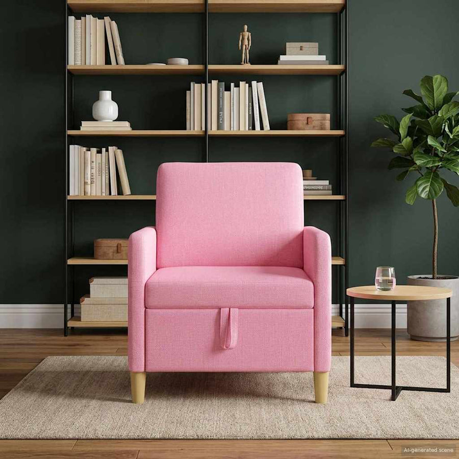 Bank met opslag Roze 72 x 78 x 87 cm Polyester
