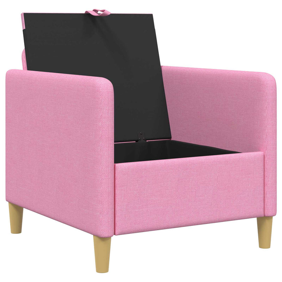 Bank met opslag Roze 72 x 78 x 87 cm Polyester