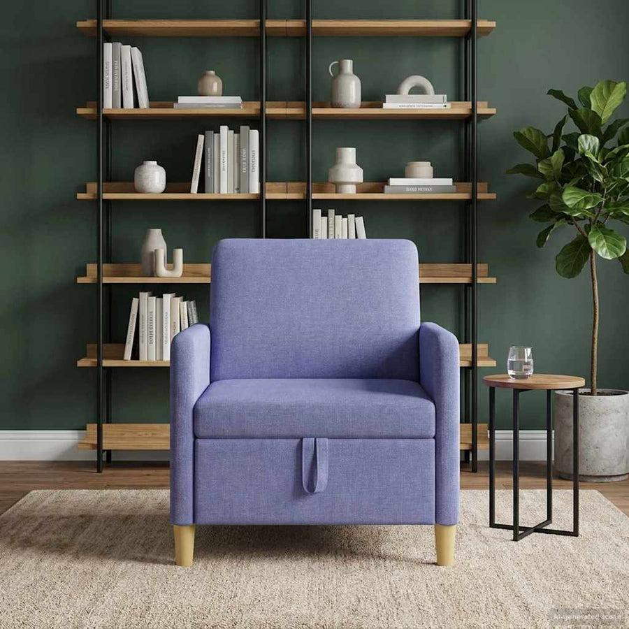 Bank met opslag Jeans Blauw 72 x 78 x 87 cm Polyester