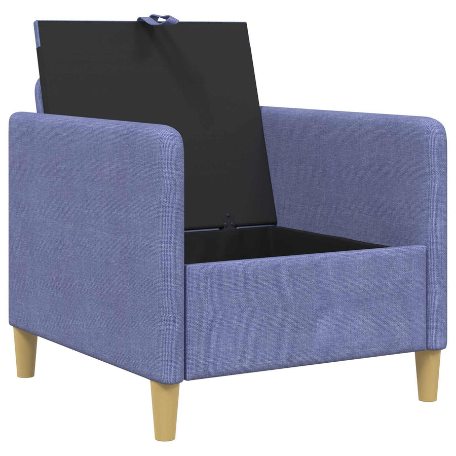 Bank met opslag Jeans Blauw 72 x 78 x 87 cm Polyester