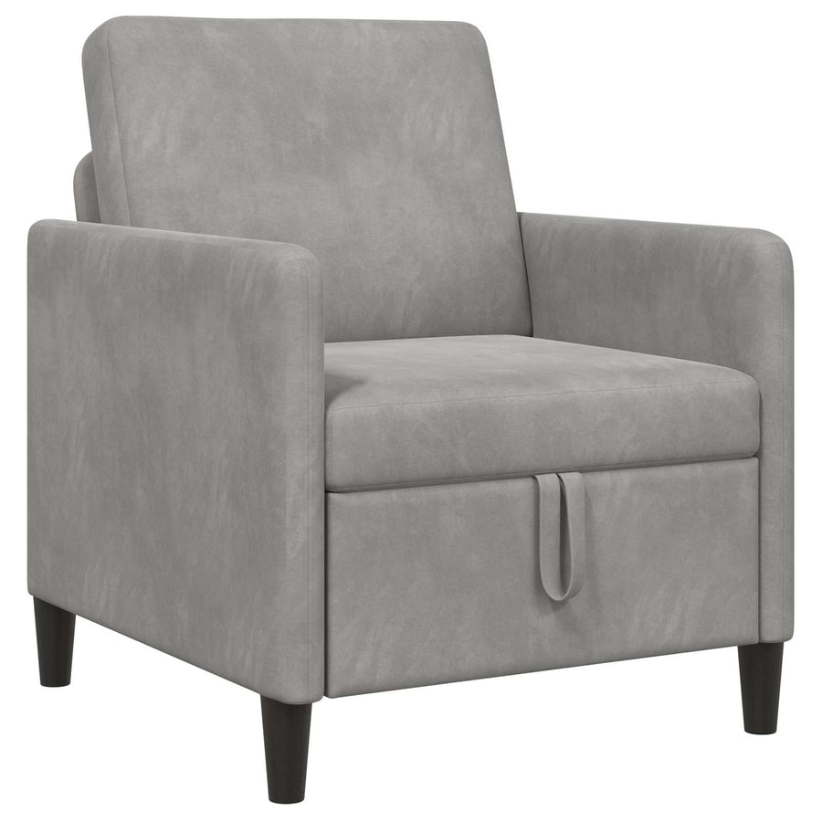 Bank met opslag Lichtgrijs 72 x 78 x 87 cm Polyester
