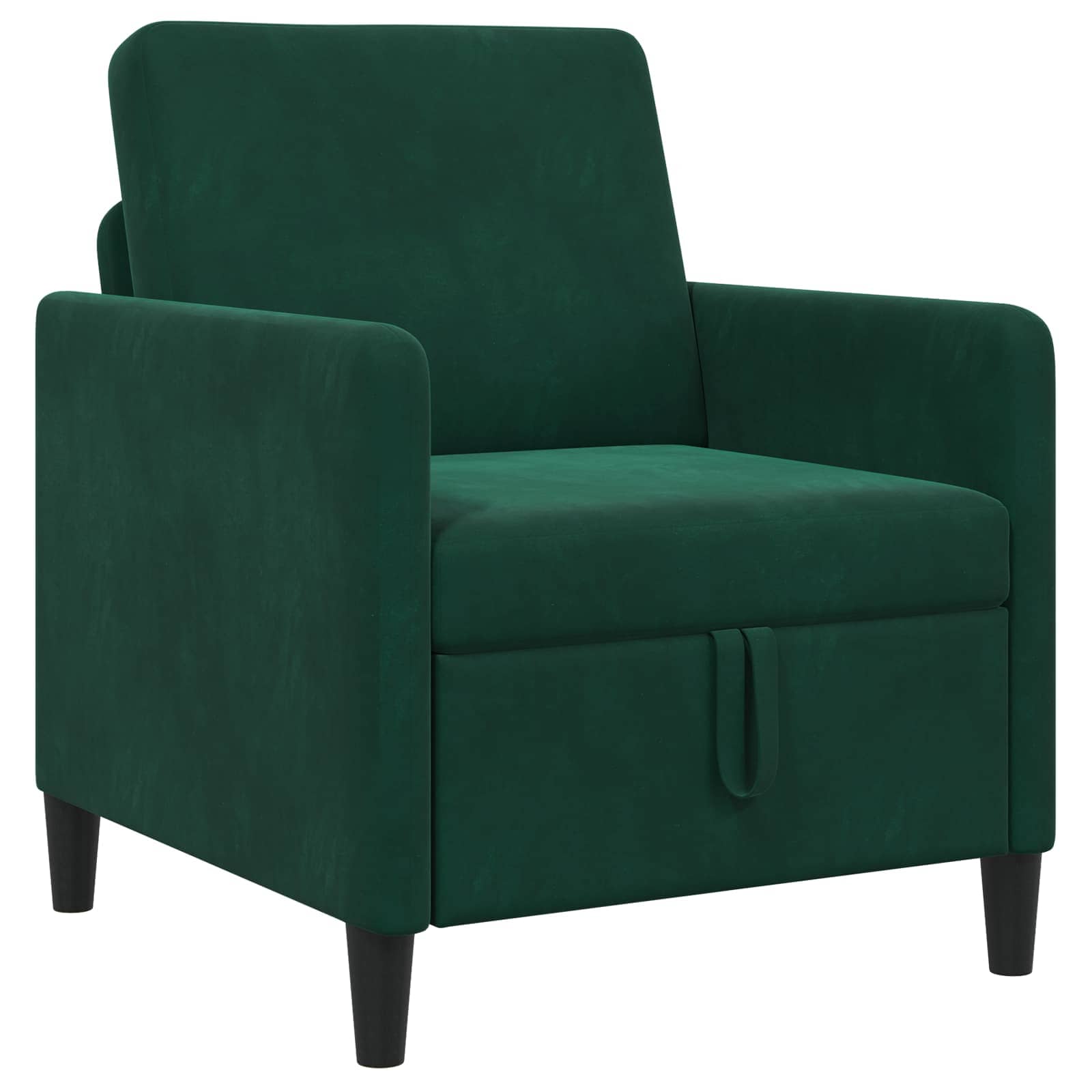 Bank met opslag Donkergroen 72 x 78 x 87 cm Polyester