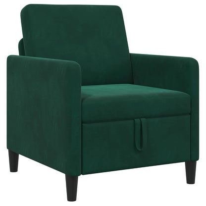 Bank met opslag Donkergroen 72 x 78 x 87 cm Polyester