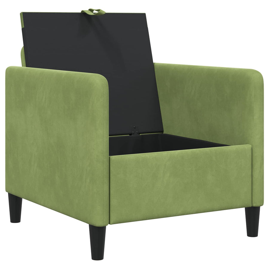 Bank met opslag Lichtgroen 72 x 78 x 87 cm Polyester