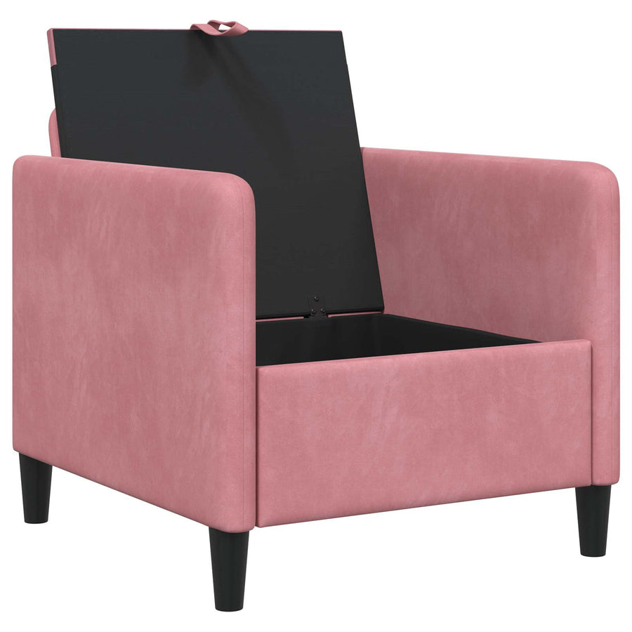 Bank met opslag Roze 72 x 78 x 87 cm Polyester