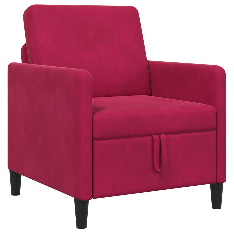 Bank met opslag Wijnrood 72 x 78 x 87 cm Polyester