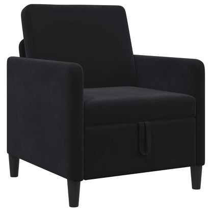 Bank met opslag Zwart 72 x 78 x 87 cm Polyester