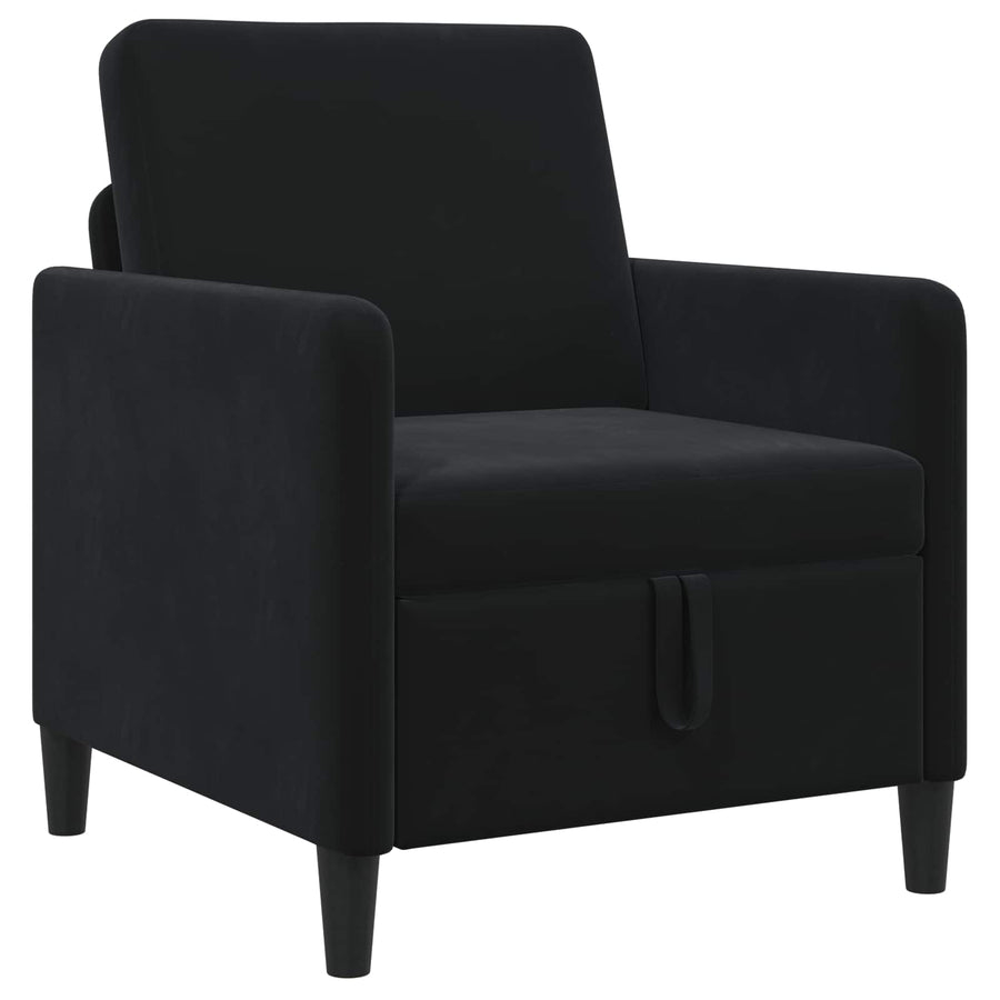Bank met opslag Zwart 72 x 78 x 87 cm Polyester