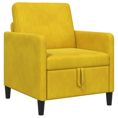 Bank met opslag Geel 72 x 78 x 87 cm Polyester