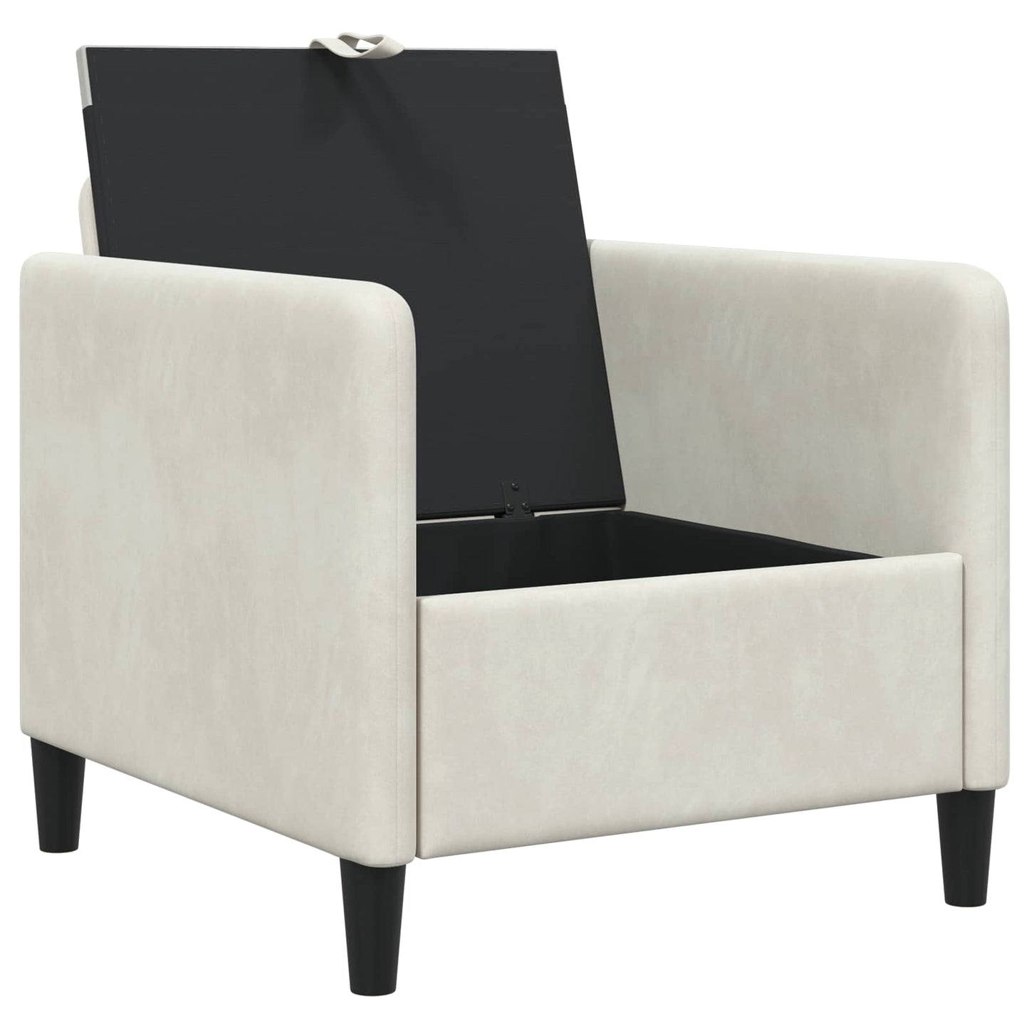 Bank met opslag Crèmekleurig 72 x 78 x 87 cm Polyester