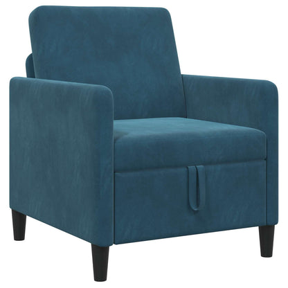 Bank met opslag Blauw 72 x 78 x 87 cm Polyester