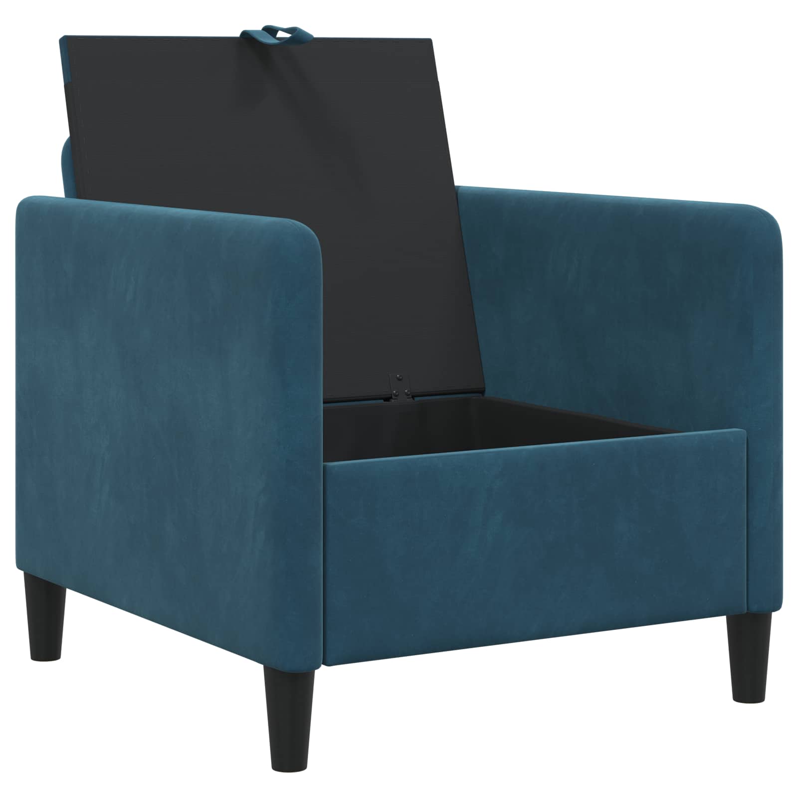 Bank met opslag Blauw 72 x 78 x 87 cm Polyester