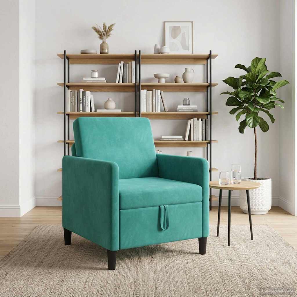 Bank met opslag Turquoise 72 x 78 x 87 cm Polyester