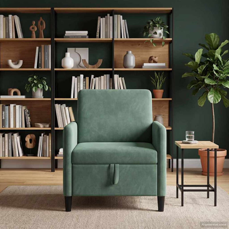 Bank met opslag Zeegroen 72 x 78 x 87 cm Polyester