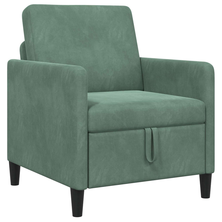 Bank met opslag Zeegroen 72 x 78 x 87 cm Polyester