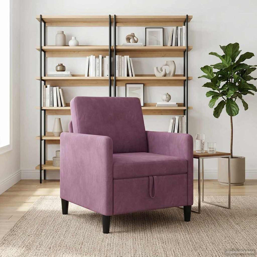 Bank met opslag Paars 72 x 78 x 87 cm Polyester