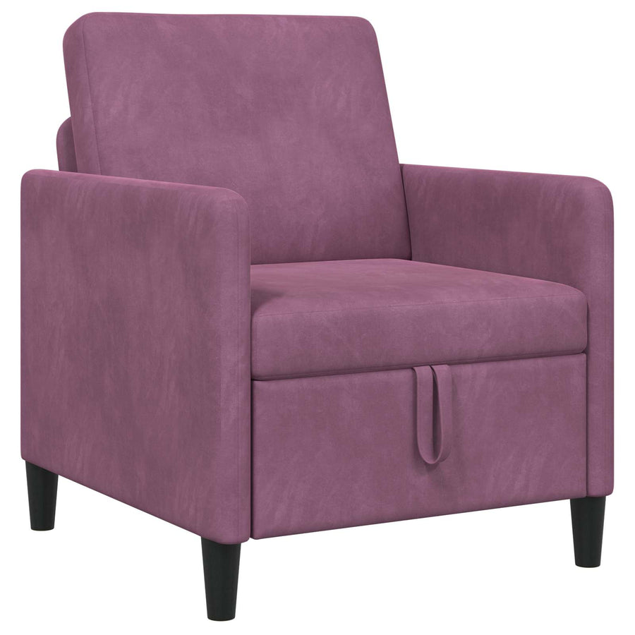Bank met opslag Paars 72 x 78 x 87 cm Polyester