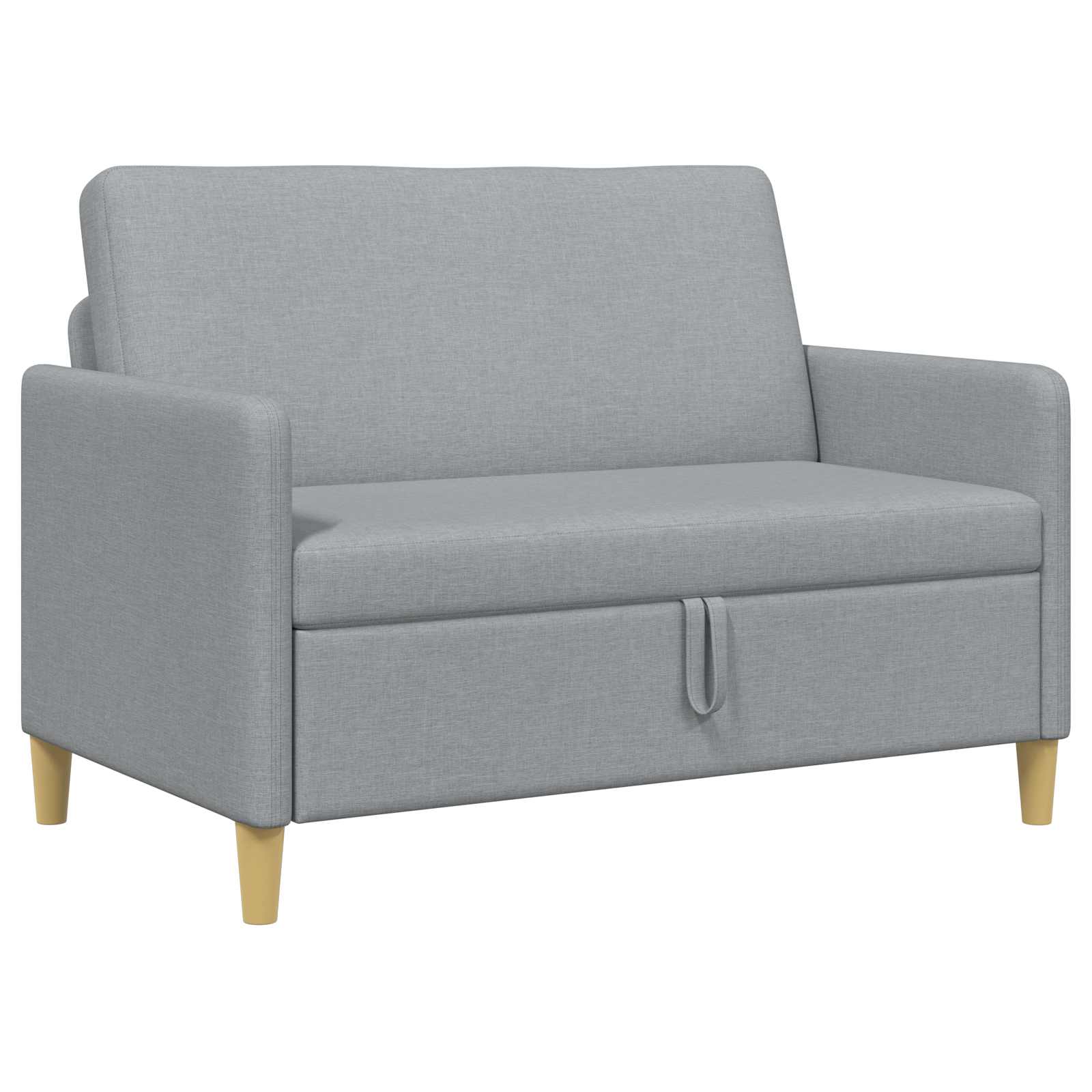 Bank met opslag Lichtgrijs 122 x 78 x 87 cm Polyester