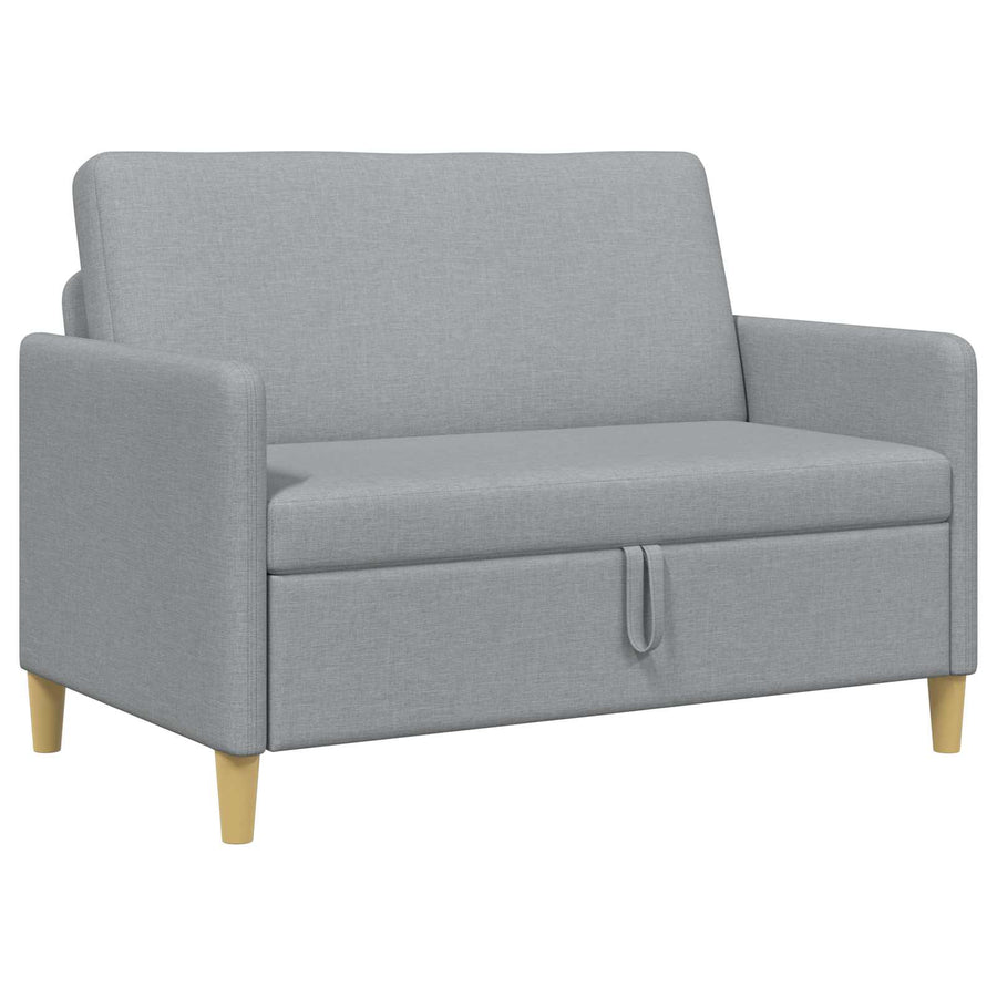 Bank met opslag Lichtgrijs 122 x 78 x 87 cm Polyester