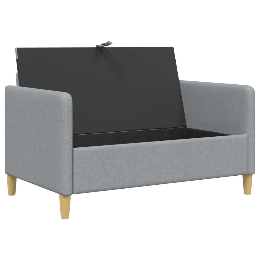 Bank met opslag Lichtgrijs 122 x 78 x 87 cm Polyester