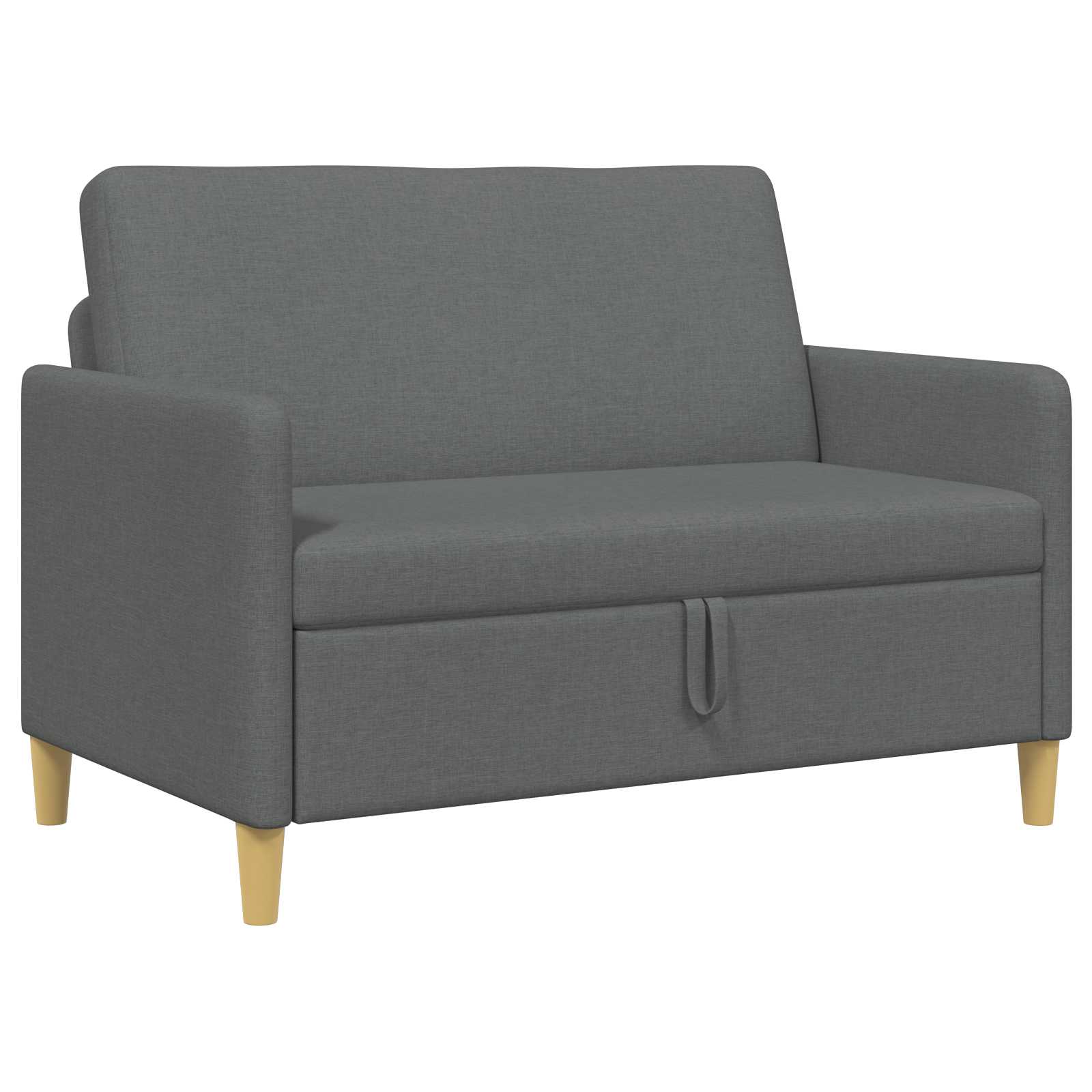 Bank met opslag Donkergrijs 122 x 78 x 87 cm Polyester