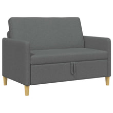 Bank met opslag Donkergrijs 122 x 78 x 87 cm Polyester