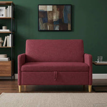 Bank met opslag Wijnrood 122 x 78 x 87 cm Polyester