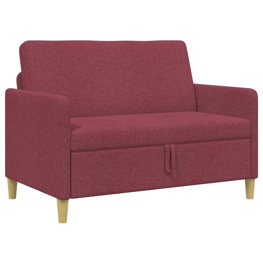 Bank met opslag Wijnrood 122 x 78 x 87 cm Polyester